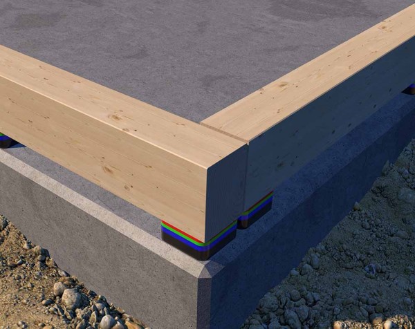 Justierklotz rot 5t 100x100x2 mm